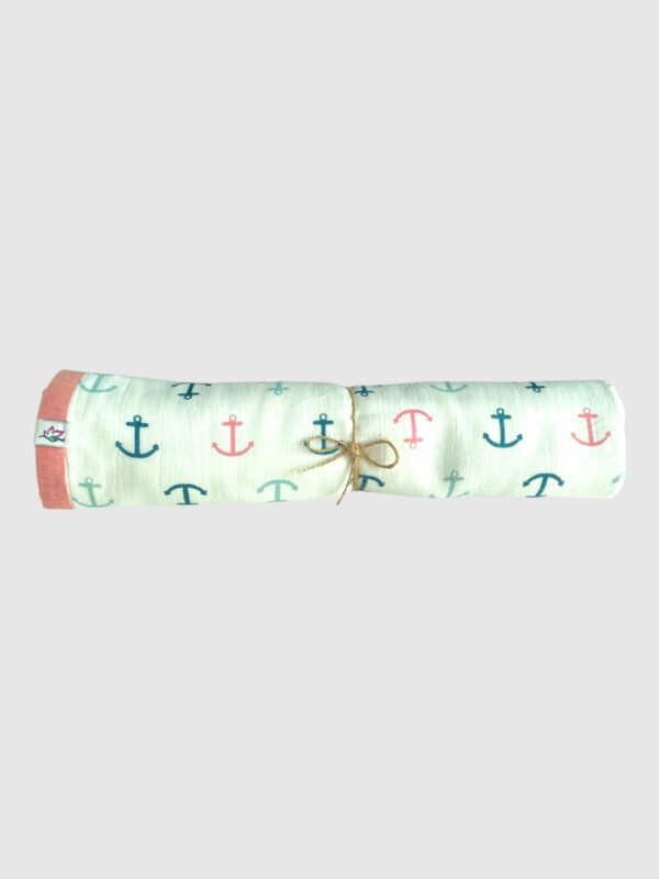 Anchor Drift Multilayered Muslin Blanket