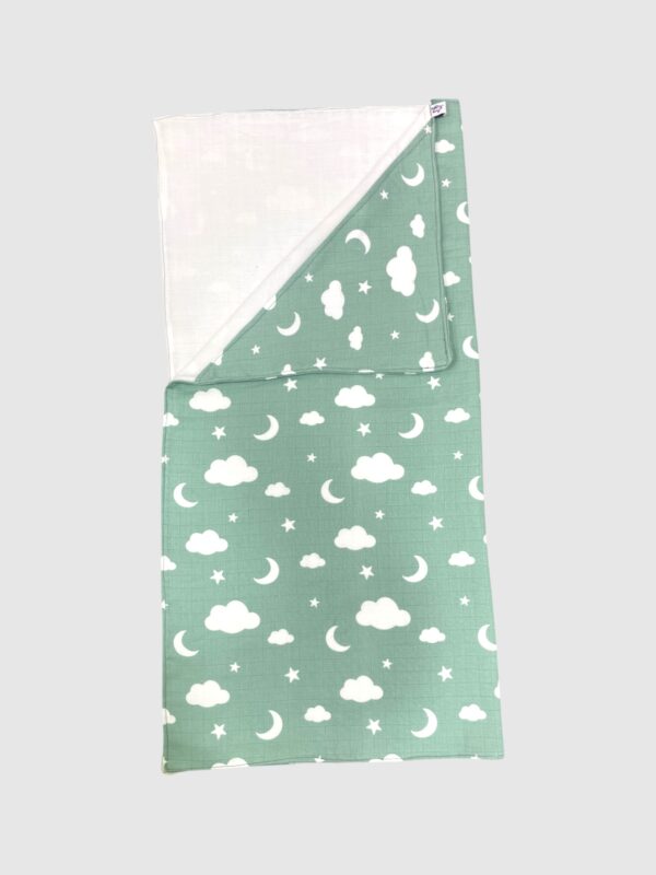 Clouds & Crescent Multilayered Hooded Swaddle